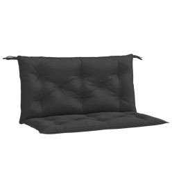 Coussins de banc de jardin 2 pcs noir 100x50x7 cm tissu Oxford