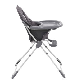 Chaise haute pour bébé Gris et blanc