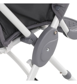 Chaise haute pour bébé Gris et blanc