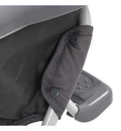 Chaise haute pour bébé Gris et blanc