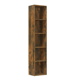 Bibliothèque Chêne fumé 40x30x189 cm Bois d'ingénierie