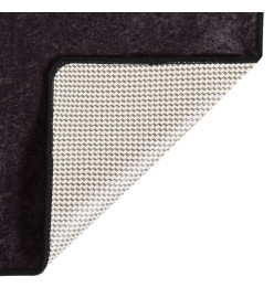 Tapis lavable antidérapant 80x300 cm Anthracite