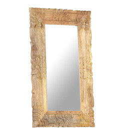 Miroir 80x50 cm Bois de manguier massif