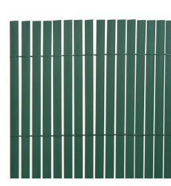 Clôture de jardin Double face PVC 90 x 500 cm Vert