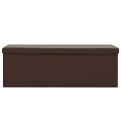 Banc de rangement pliable Marron PVC