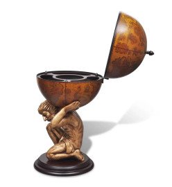 Bar sous forme de globe Atlas 42 x 42 x 85 cm