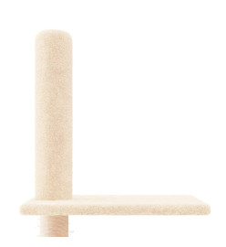 Arbre à chat du sol au plafond Crème 250,5-276,5 cm