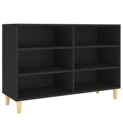 Buffet Noir 103,5x35x70 cm Aggloméré