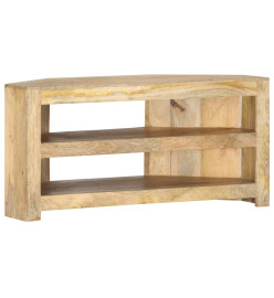 Meuble TV d'angle 90x45x45 cm Bois de manguier solide