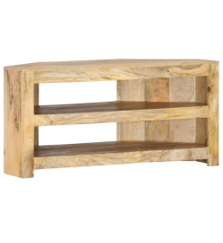 Meuble TV d'angle 90x45x45 cm Bois de manguier solide