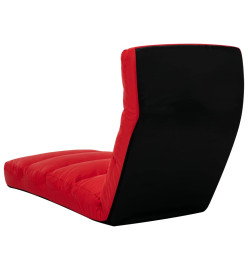 Chaise pliable de sol Rouge Similicuir