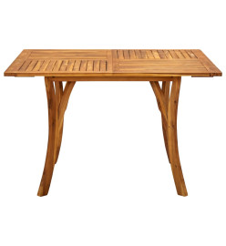 Ensemble de salle à manger de jardin 5 pcs Gris foncé