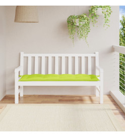 Coussin de banc de jardin vert brillant 150x50x7cm tissu oxford