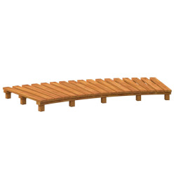 Marches de spa 2 pcs bois massif d'acacia