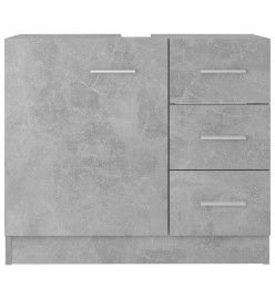 Armoire d'évier Gris béton 63x30x54 cm Aggloméré