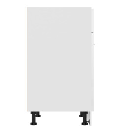 Armoire de plancher Blanc brillant 60x46x81,5 cm Aggloméré