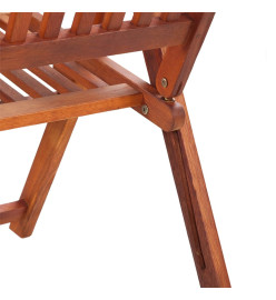 Chaises pliables de jardin 3 pcs Bois d'acacia solide