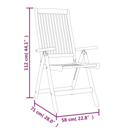 Ensemble à dîner de jardin 7 pcs Bois d'eucalyptus massif