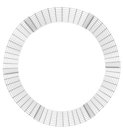 Composteur de jardin Ø100x100 cm Acier galvanisé