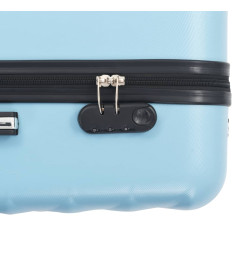 Valise rigide 3 pcs Bleu ABS