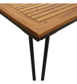 Table de jardin avec pieds épingle à cheveux 180x90x75 acacia