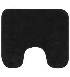 Tapis de salle de bain 2 pcs Tissu Anthracite