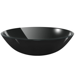 Lavabo Verre trempé 42 cm Noir