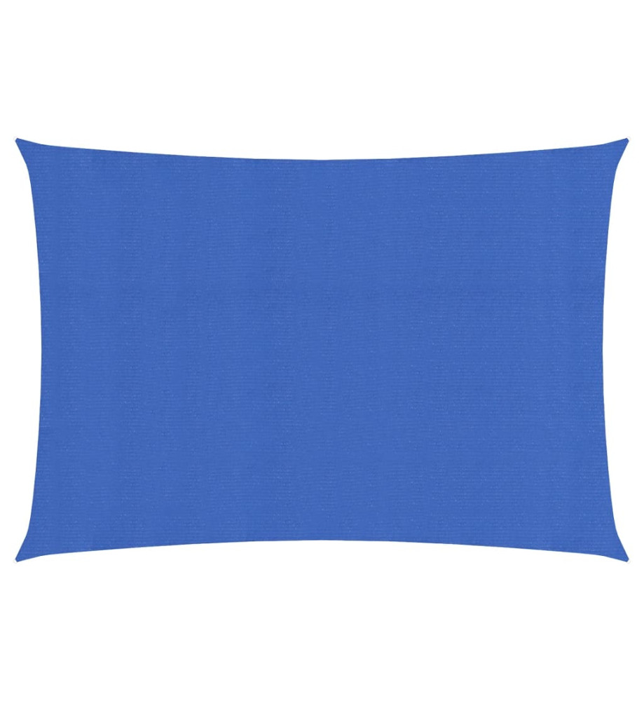 Voile d'ombrage 160 g/m² Bleu 2,5x4,5 m PEHD