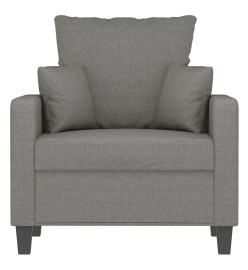 Fauteuil Gris foncé 60 cm Tissu