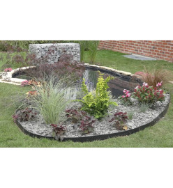 Ubbink Bordure de jardin 19 cm x 15 m 7 mm Noir