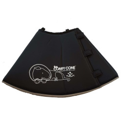 All Four Paws Collier animaux de compagnie Comfy Cone XXL 37,5 cm Noir