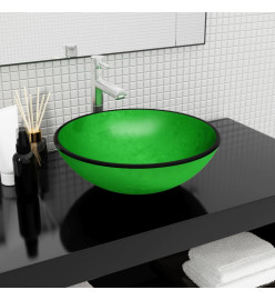 Lavabo Verre trempé 42x14 cm vert