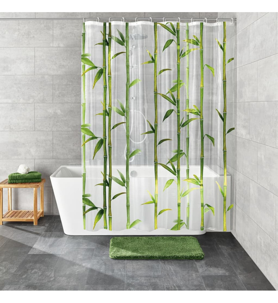 Kleine Wolke Rideau de douche Bamboo 180x200 cm Vert