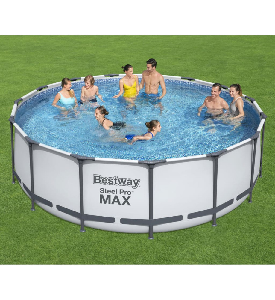 Bestway Ensemble de piscine Steel Pro MAX rond 457x122 cm