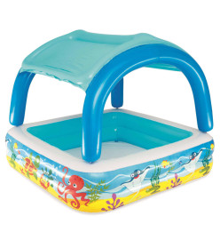 Bestway Piscine de jeu avec auvent bleu 140x140x114 cm 52192