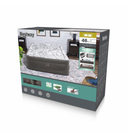 Bestway Lit gonflable avec pompe intégrée 203x152x46 cm