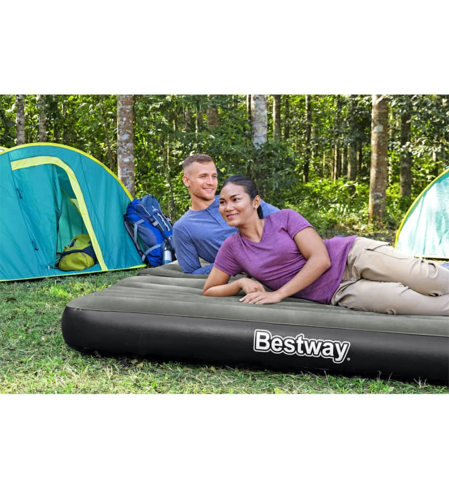 Bestway Lit gonflable 3-en-1 Noir et gris 188x99x25 cm