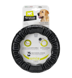 Ferplast Jouet dentaire pour chien Smile L 20x18x4 cm Noir