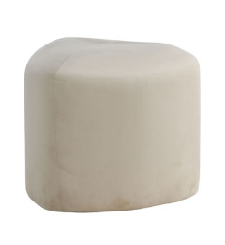 Venture Home Pouf Peg 46x46x41 cm Velours Blanc