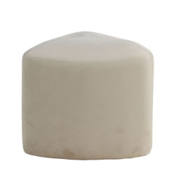 Venture Home Pouf Peg 46x46x41 cm Velours Blanc