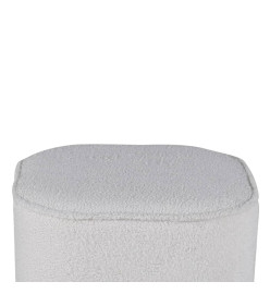 Venture Home Pouf Piff 44x44x41 cm Teddy Blanc