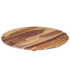 Dessus de table Bois solide Rond 25-27 mm 80 cm