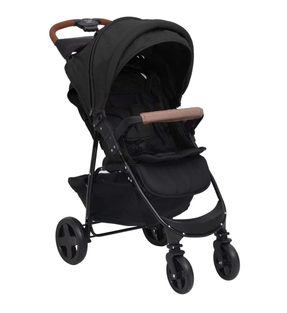 Poussette pour bébé 2-en-1 Anthracite Acier