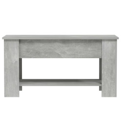 Table basse Gris béton 101x49x52 cm Bois d'ingénierie