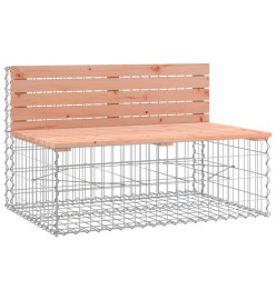 Banc jardin design gabion 287x71x65,5 cm bois massif de douglas