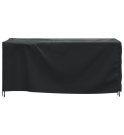 Housse de salon de jardin noir 172x113x73 cm imperméable 420D