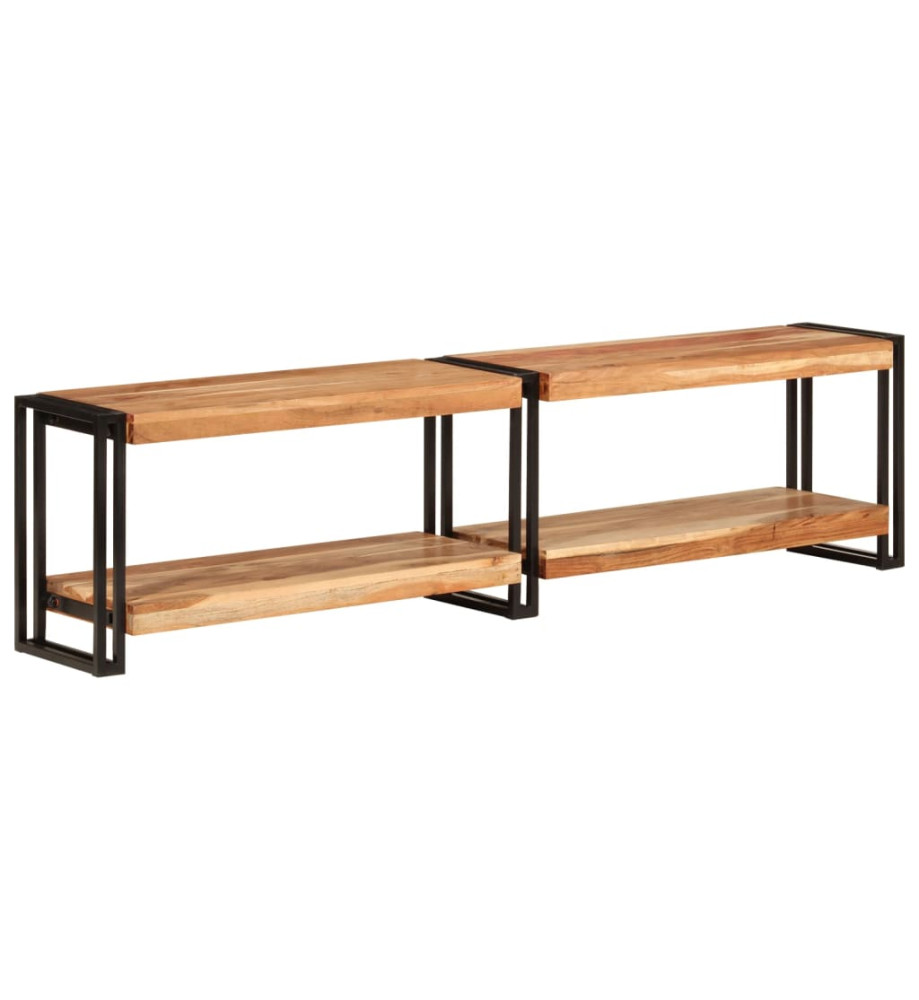 Meuble TV 160x30x40 cm bois d'acacia massif