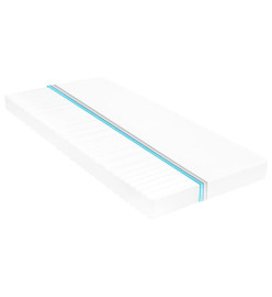 Lit mi-haut avec matelas 90x200 cm Marron miel Pin massif