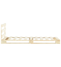 Cadre de lit de palette Bois de pin massif 100 x 200 cm