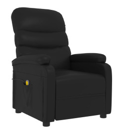 Fauteuil de massage Noir Similicuir
